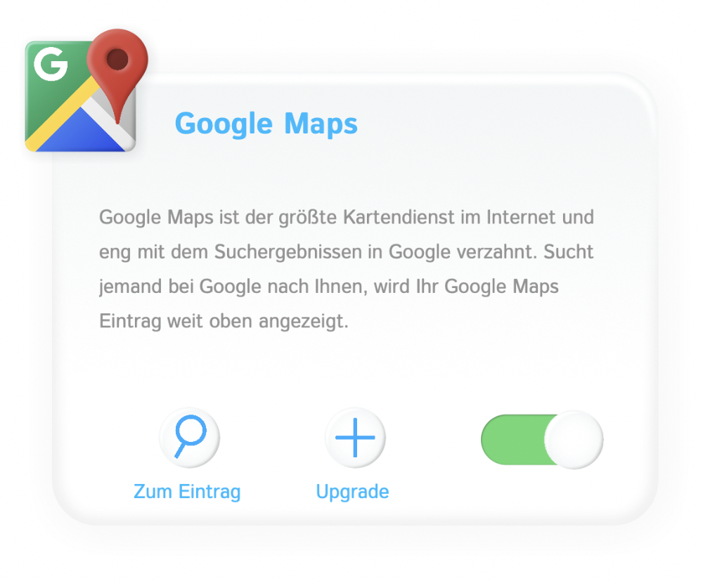 Google Maps Eintrag in Portal-Platz Google Maps Eintrag im Portal-Platz Login-Bereich